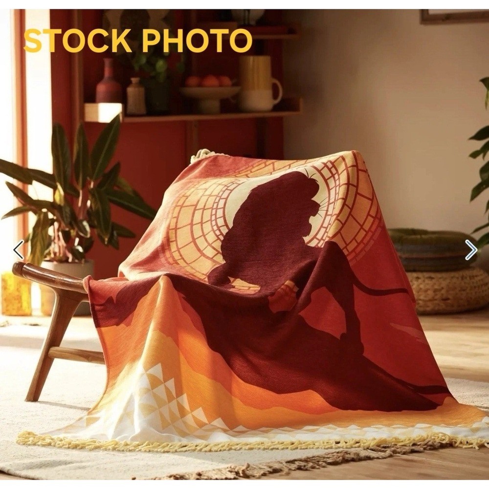 Disney The Lion King 30th Anniversary Throw Blanket Mufasa Simba 50x60 Burgundy